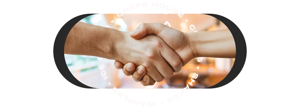 Handshake With Logo and Blur background